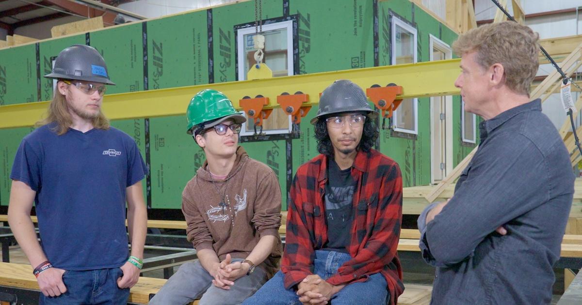 This Old House S47 E6: High Schoolers Building Homes, Updated Electrical Codes, and Tom's Antique Vanity Gambit